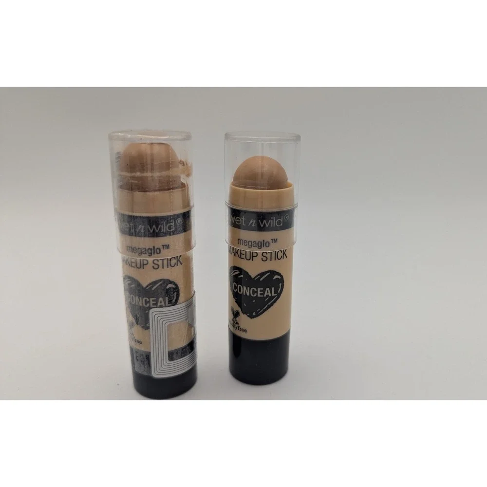 2 Wet n Wild MegaGlo Makeup Sticks Concealer 809 You're A Natural 0.21oz 6g New